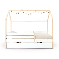 Letto-cassetta Montessori 90x200 cm legno/bianco · Sogni XL NB2000