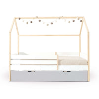 Letto-cassetta Montessori 90x200 cm legno/bianco · Sogni XL NB2000