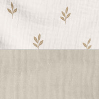 Riduttore per neonato (con cuneo antireflusso) foglie beige · Nandina 666C-116