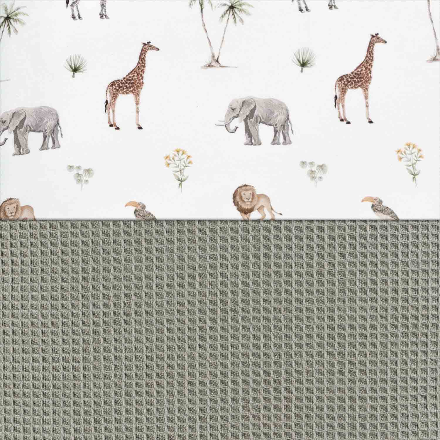 Piumino nordico lettino/letto 70x140 cm stampa jungle · 626-147 Natura
