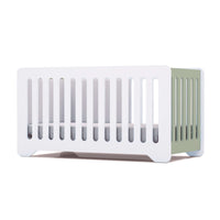 Lettino-letto bambini (2in1) 70x140 cm bianco · C160