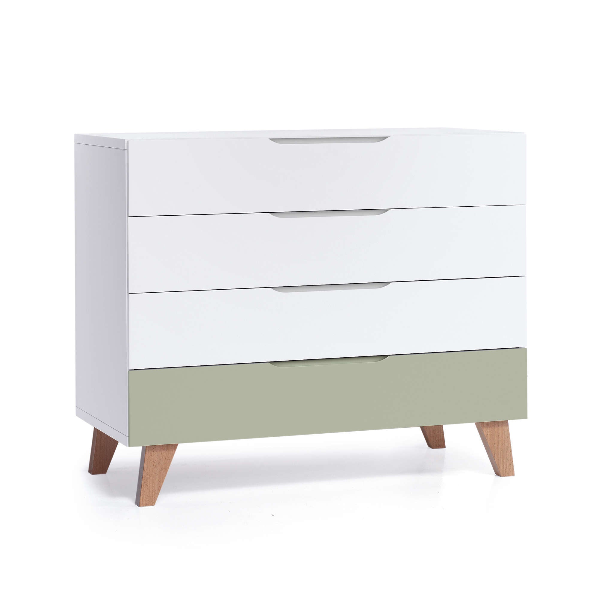 Cassettiera bambini legno (4 cassetti) stile nordico · Lifestyle D247R