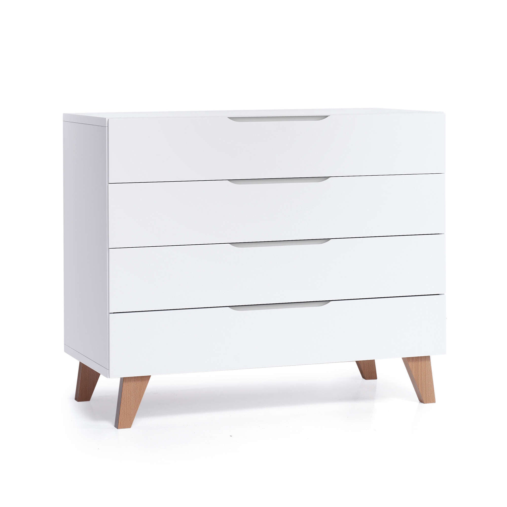 Cassettiera bambini legno (4 cassetti) stile nordico · Lifestyle D247R
