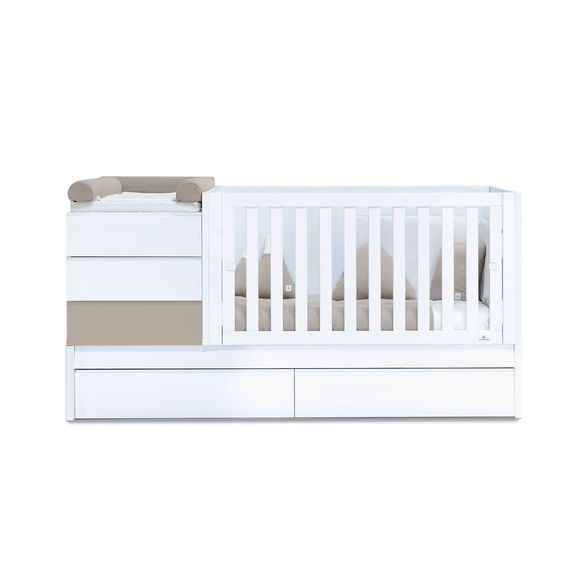 Lettino trasformabile (70x140 cm) beige · Sero Kubo K551-M7753