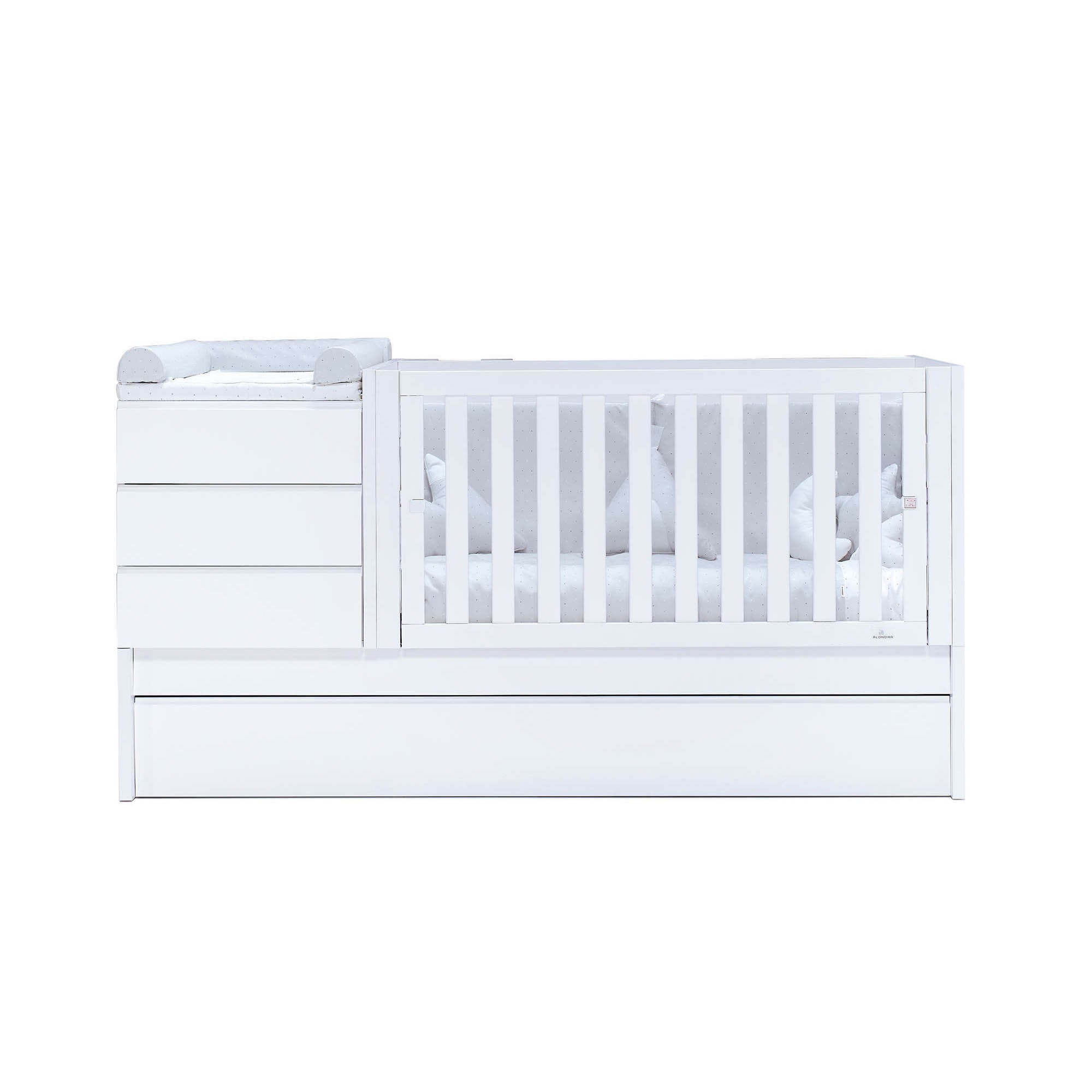 Lettino trasformabile (70x140 cm) bianco · Sero Kubo K551