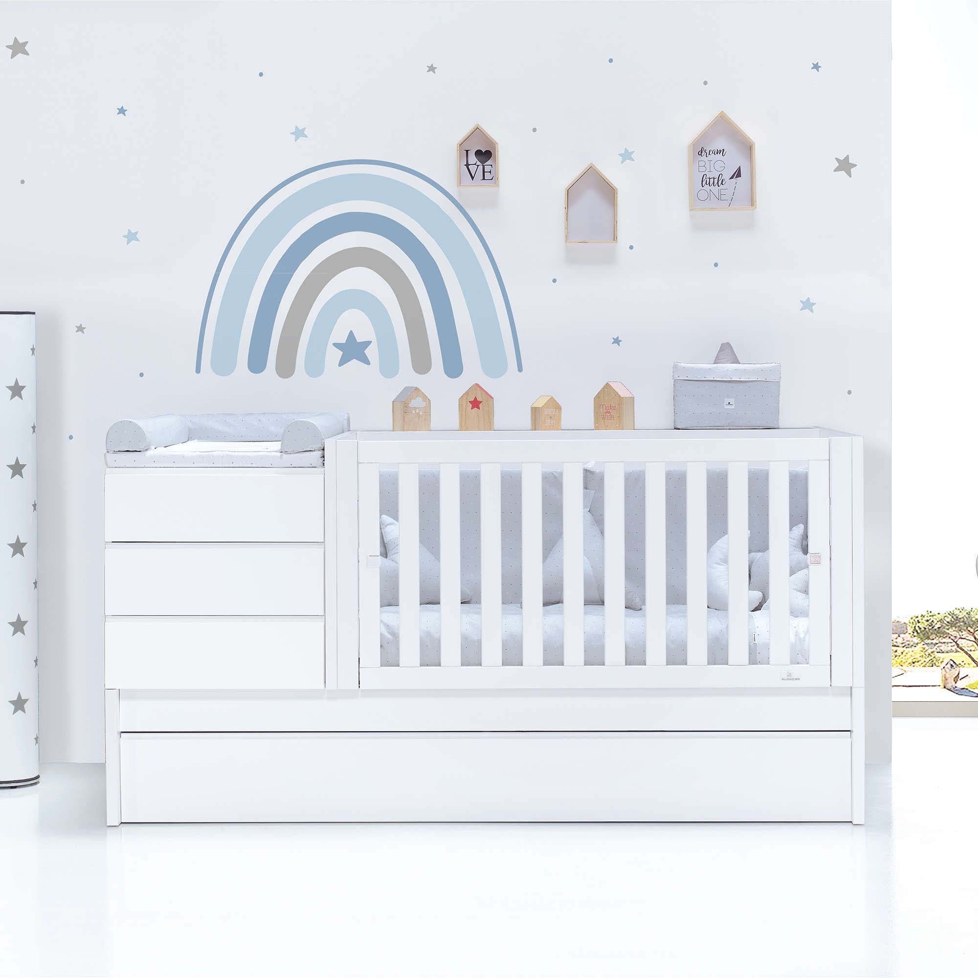 Lettino trasformabile (70x140 cm) bianco · Sero Kubo K551