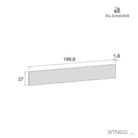 Pannello posteriore lettino trasformabile gama SERO bianco · WTN502