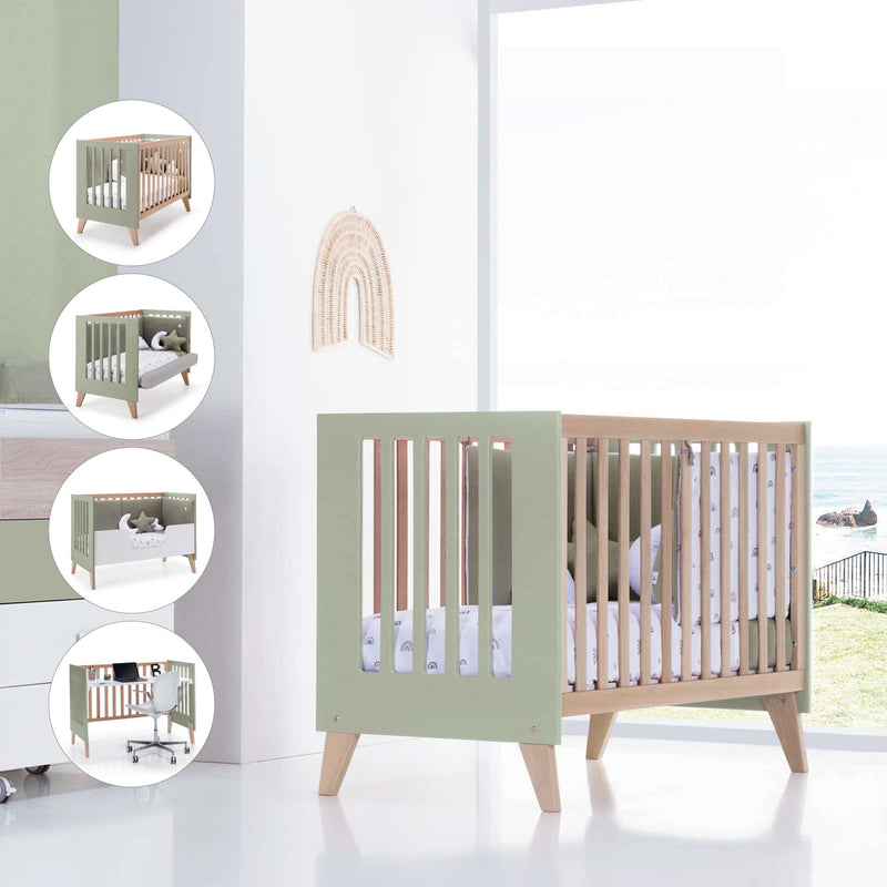 cuna estilo nórdico con colecho para bebés