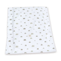 Piumino nordico culla 55x70 cm/60x80 cm arcoíris verde-oliva · Espuma do mar 1304-127
