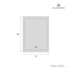 Piumino nordico culla 55x70 cm/60x80 cm (reversibile) foglie eucalipto · Musgo 1304A-118