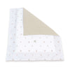 Piumino nordico culla 55x70 cm/60x80 cm (reversibile) foglie beige · Nandina 1304A-116