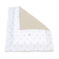 Piumino nordico culla 55x70 cm/60x80 cm (reversibile) foglie beige · Nandina 1304A-116