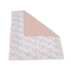 Piumino nordico culla 55x70 cm/60x80 cm (reversibile) foglie rosa · Liberty 1304A-132