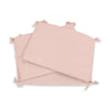 Paracolpi per lettino 70x140 cm (reversibile) foglie rosa · Liberty 627A-132