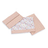 Set lenzuola per lettino 60x120 cm foglie rosa · Liberty 612A-132