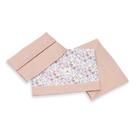 Set lenzuola per lettino 60x120 cm foglie rosa · Liberty 612A-132