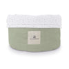 Cestino portasaponi trapuntato bambini verde con stele · Mist 614-156