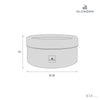 Cestino portasaponi trapuntato bambini grigio con stele · Delphin 614-134