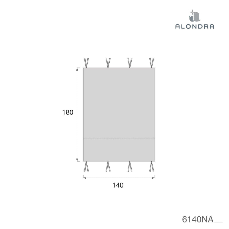 Tendalino letto Montessori Homy (70x140 cm) grigio · Delphin 6140NA-134