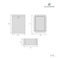 Set di lenzuola culla 50x80/55x70 cm grigio · 616-178 Carezza