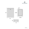 Set lenzuola per culla 60x80/55x70 cm foglie rosa · Liberty 616A-132