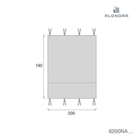 Tendalino letto Montessori Homy XL (90x200 cm) grigio · Delphin 6200NA-134