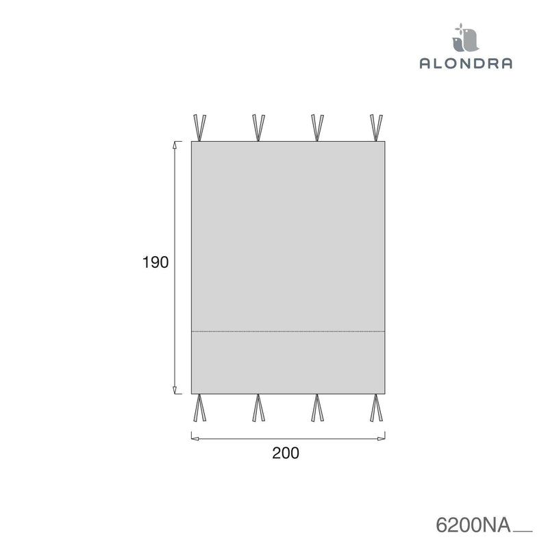 Tendalino letto Montessori Homy XL (90x200 cm) grigio · Delphin 6200NA-134