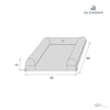 Fasciatoio 60x90 cm grigio · Delphin 631-134