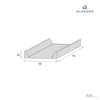 Fasciatoio 50x70 cm marrone per cassettiera · Arena 635-153