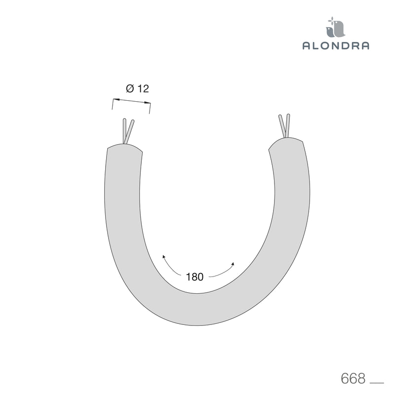 Riduttore paracolpi (180 cm) eucalipto · Musgo 668-118