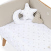 Paracolpi per lettino 70x140 cm (reversibile) foglie beige · Nandina 627A-116