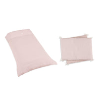 Set piumino nordico e paracolpi lettino 60x120 cm rosa · 9L2N-122 Cremarosa