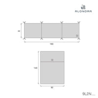 Medidas set de nórdico y chichonera cuna 60x120 cm