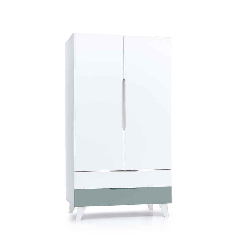 Armadio bambini (2 porte/2 cassetti) stile nordico · Style A347