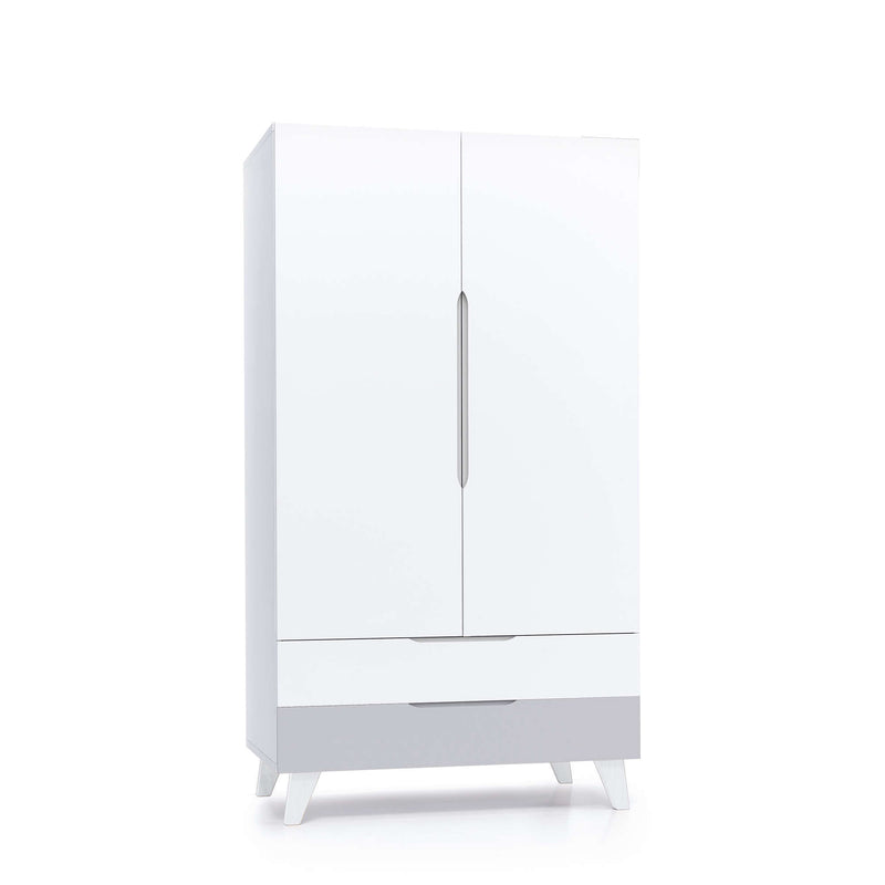 Armadio bambini (2 porte/2 cassetti) stile nordico · Style A347