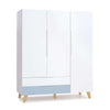Armadio per bambini (3 porte) con gambe in legno · A447R Nomad Plus+