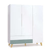 Armadio per bambini (3 porte) con gambe in legno · A447R Nomad Plus+