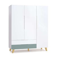 Armadio per bambini (3 porte) con gambe in legno · A447R Nomad Plus+