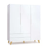 Armadio per bambini (3 porte) con gambe in legno · A447R Nomad Plus+