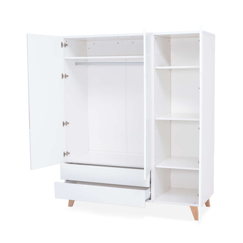 Armadio per bambini (3 porte) in stile nordico gambe in legno · A447R Lifestyle Plus+