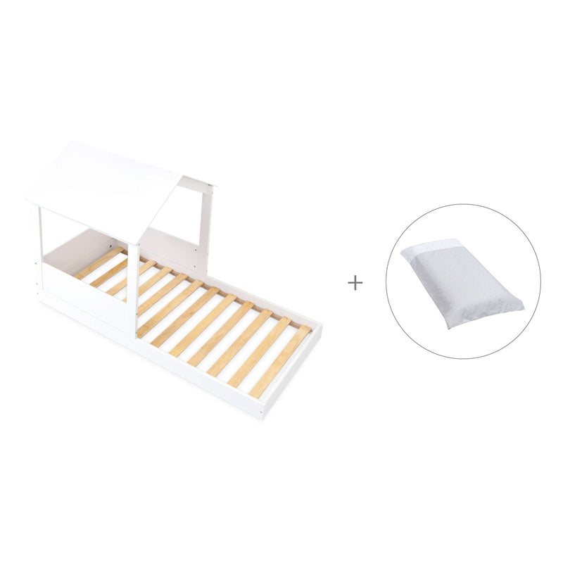 Letto de 90x190 cm Montessori con casetta · Bianca Tre QT664