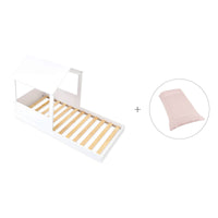 Letto de 90x190 cm Montessori con casetta · Bianca Tre QT664