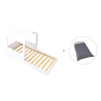 Letto de 90x190 cm Montessori con casetta · Bianca Tre QT664