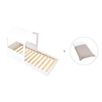 Letto de 90x190 cm Montessori con casetta · Bianca Tre QT664