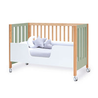 Lettino co-sleeping 60x120 cm (5in1) legno/verde oliva · Occa C166-M9556