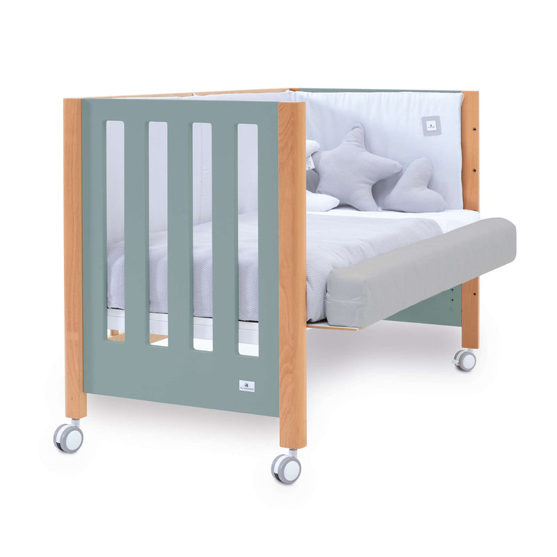 Lettino co-sleeping 60x120 cm (5in1) legno/verde · Occa C166-M9557