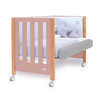 Lettino co-sleeping 60x120 cm (5in1) legno/rosa · Occa C166-M9559