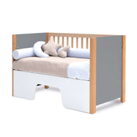 Lettino co-sleeping 60x120 cm (5in1) legno/grigio · Ombra C167-M9558