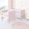 Culla 60x80 cm e lettino 60x120 cm (7in1) rosa chiaro · Omni Tre Flamingo