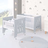 Culla 60x80 cm e lettino 60x120 cm (7in1) grigio · Omni Tre Grey